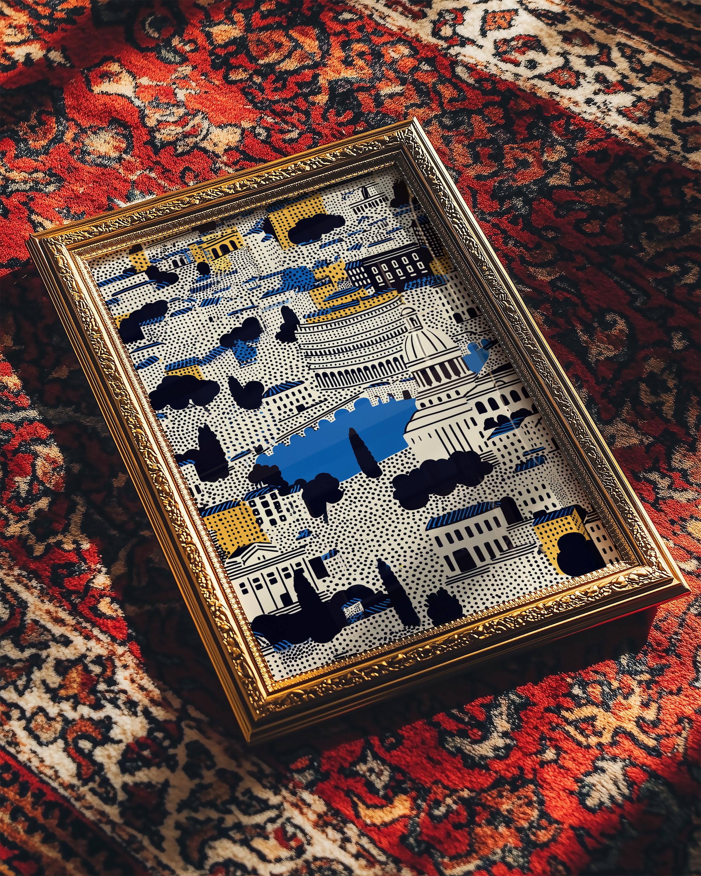 Rome Italy Wall Art Print, Pop Art Modern Poster Travel gift