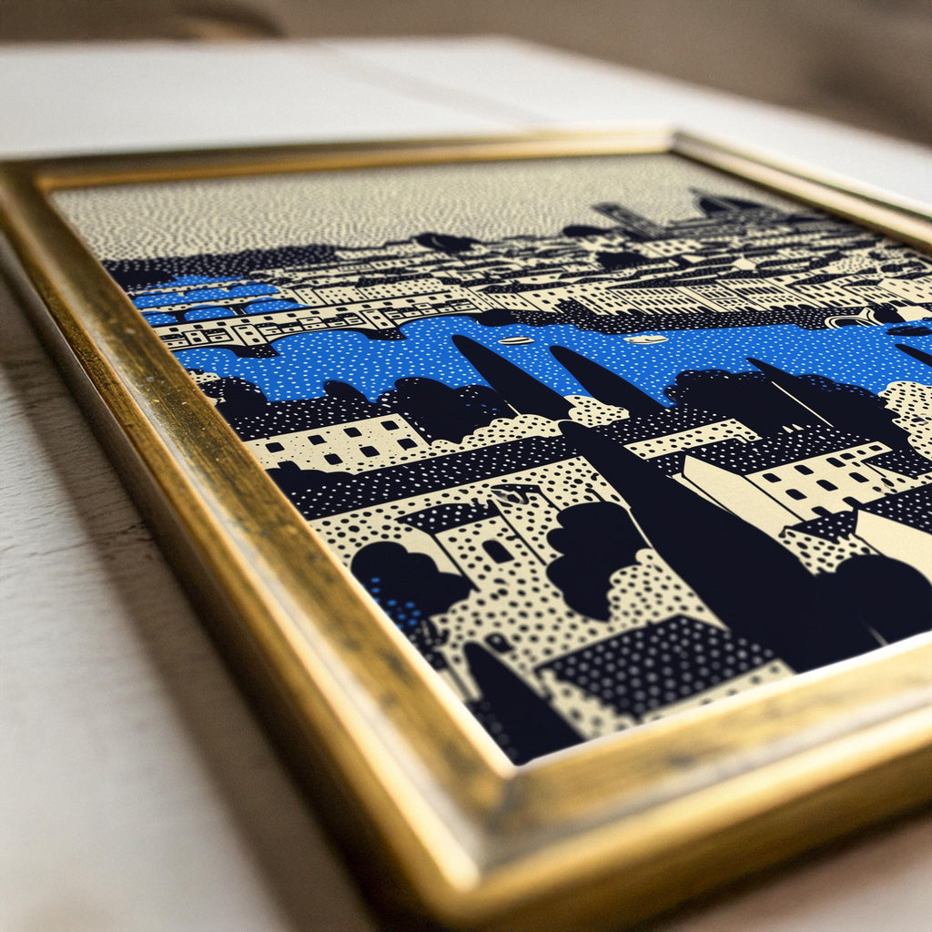 Florence Italy Wall Art Print, Pop Art Modern Poster Travel gif
