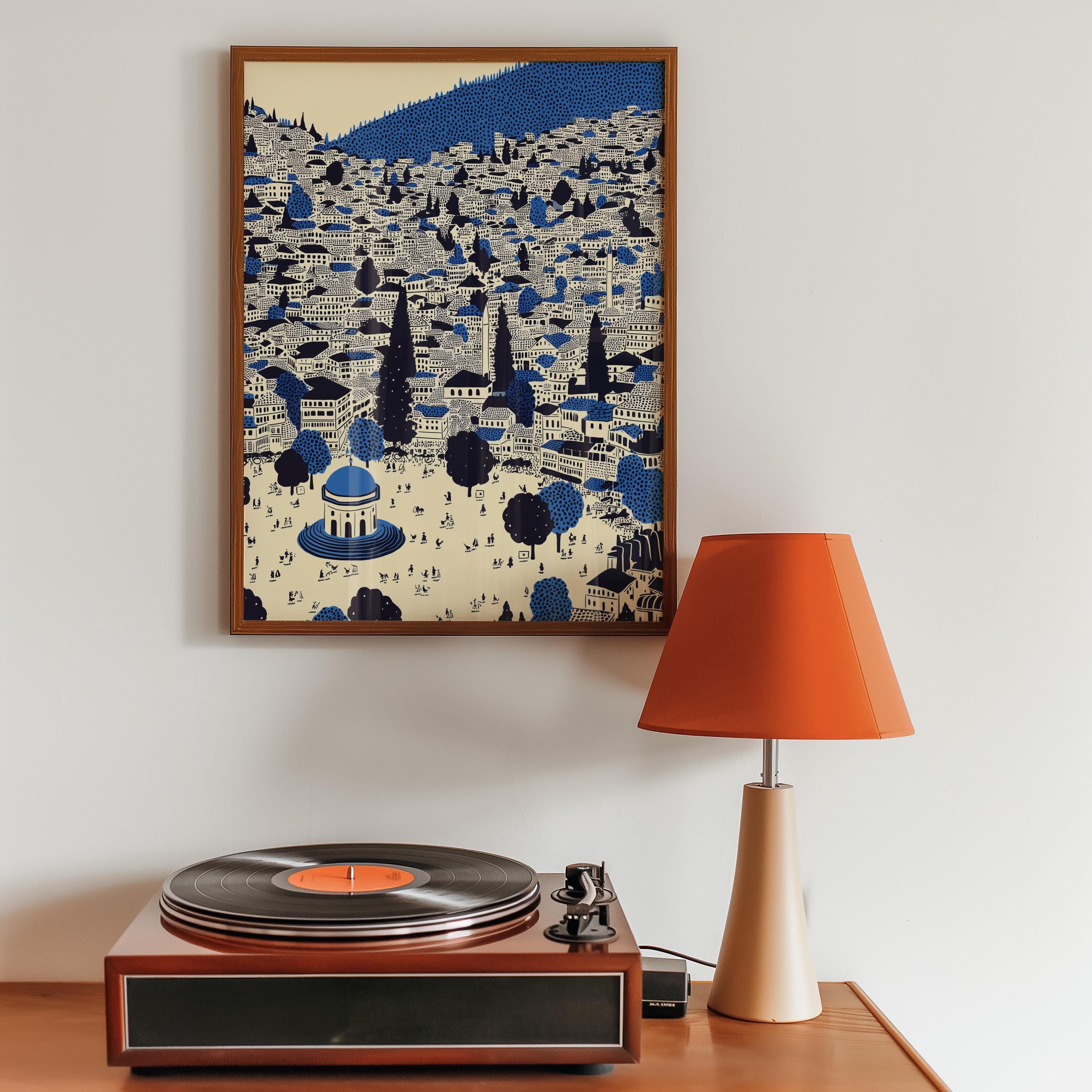 Sarajevo Wall Art Print, Pop Art Modern Poster Bosnia Travel Gift Canvas