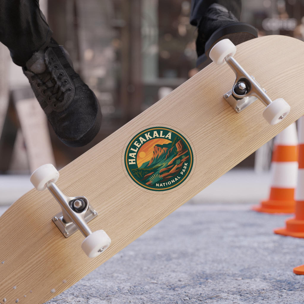 Haleakala National Park Car Sticker, Retro Vinyl Decal Bumper Sticker, Vintage Waterproof Camping