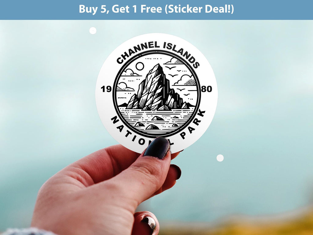 Channel Islands National Park Sticker, Kiss-Cut Vinyl, Waterproof USA Decal Badge Collection