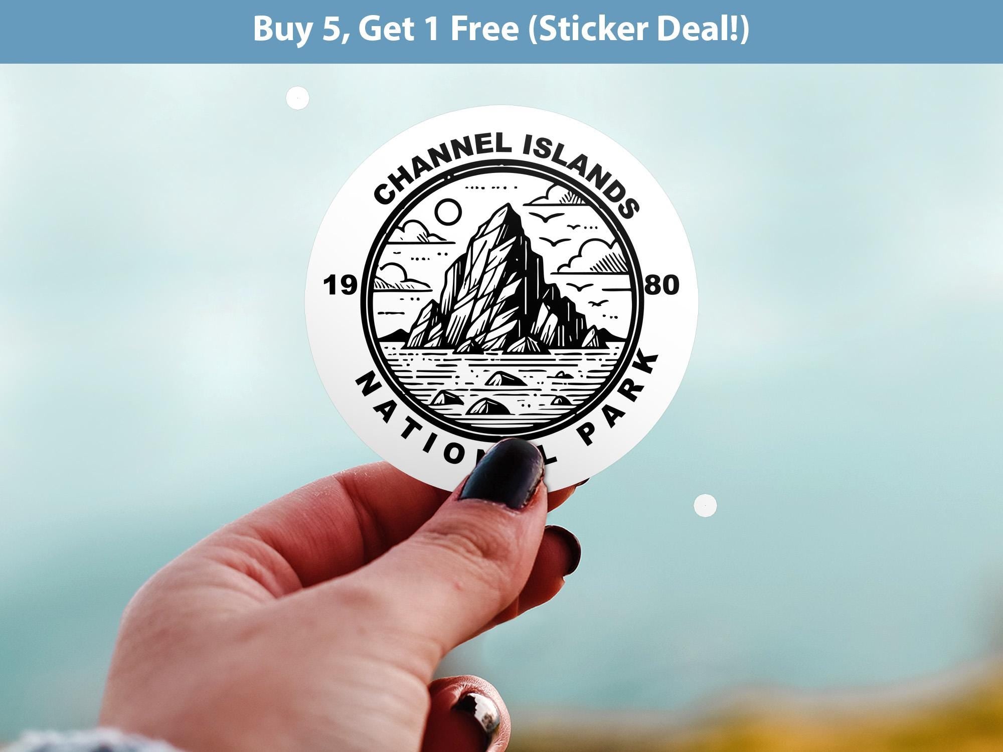 Channel Islands National Park Sticker, Kiss-Cut Vinyl, Waterproof USA Decal Badge Collection