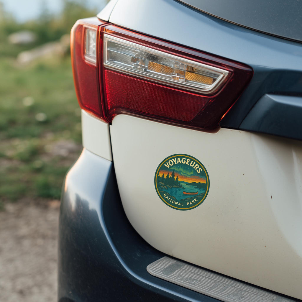 Voyageurs National Park Car Sticker, Retro Vinyl Decal Bumper Sticker, Vintage Waterproof Camping