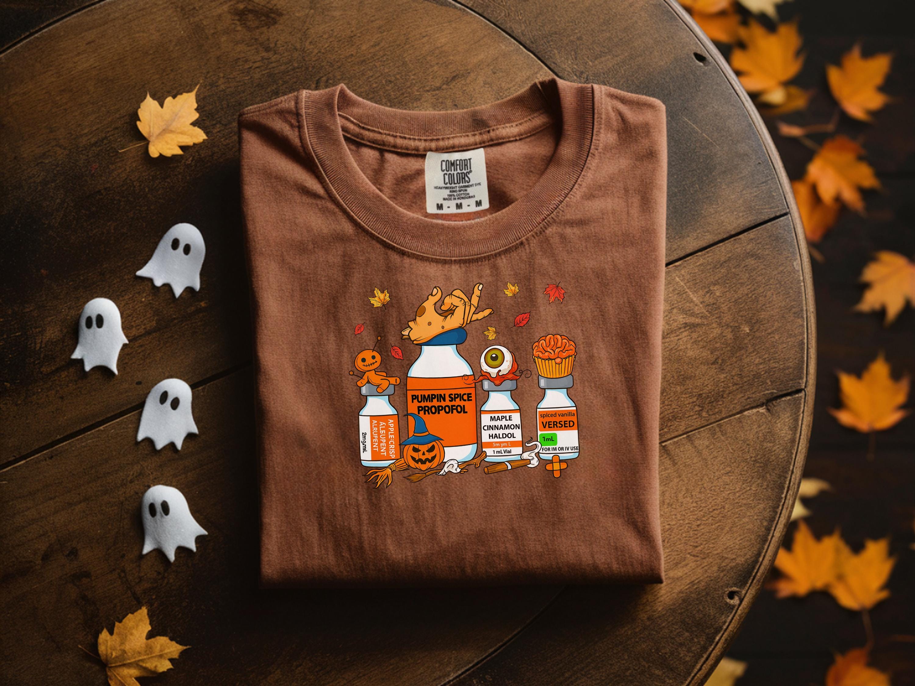 Pumpkin Spice Halloween Nurse Sweatshirt, Funny RN shirt, Spooky Fall Medical Outfit, Cute Doctor Apparel, Gift for Nurse