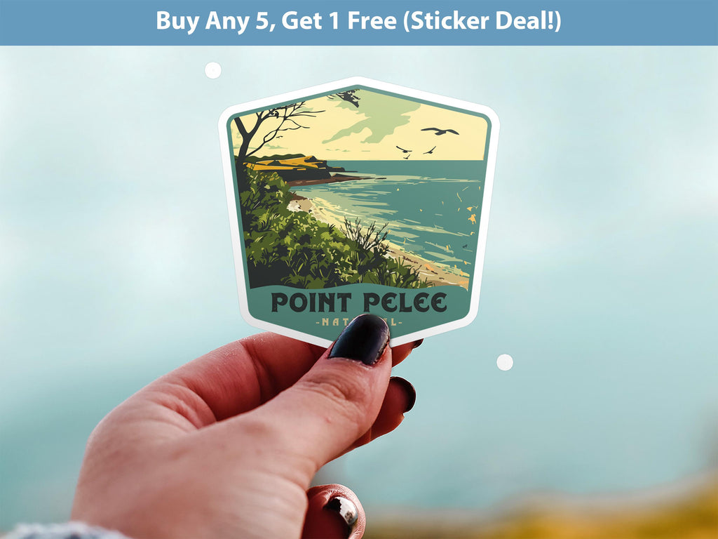 Point Pelee National Park Sticker, Vinyl Canada Ontario, Retro Water Bottle Decal Hiking