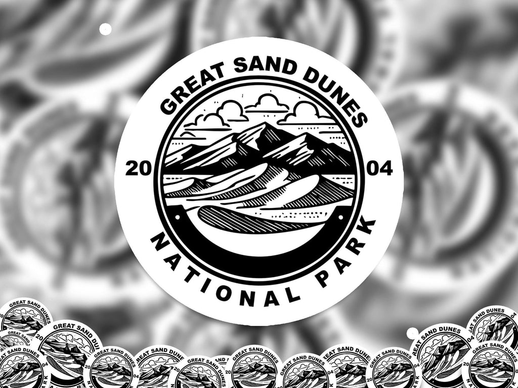 Great Sand Dunes National Park Sticker, Kiss-Cut Vinyl, Waterproof USA Decal Badge Collection