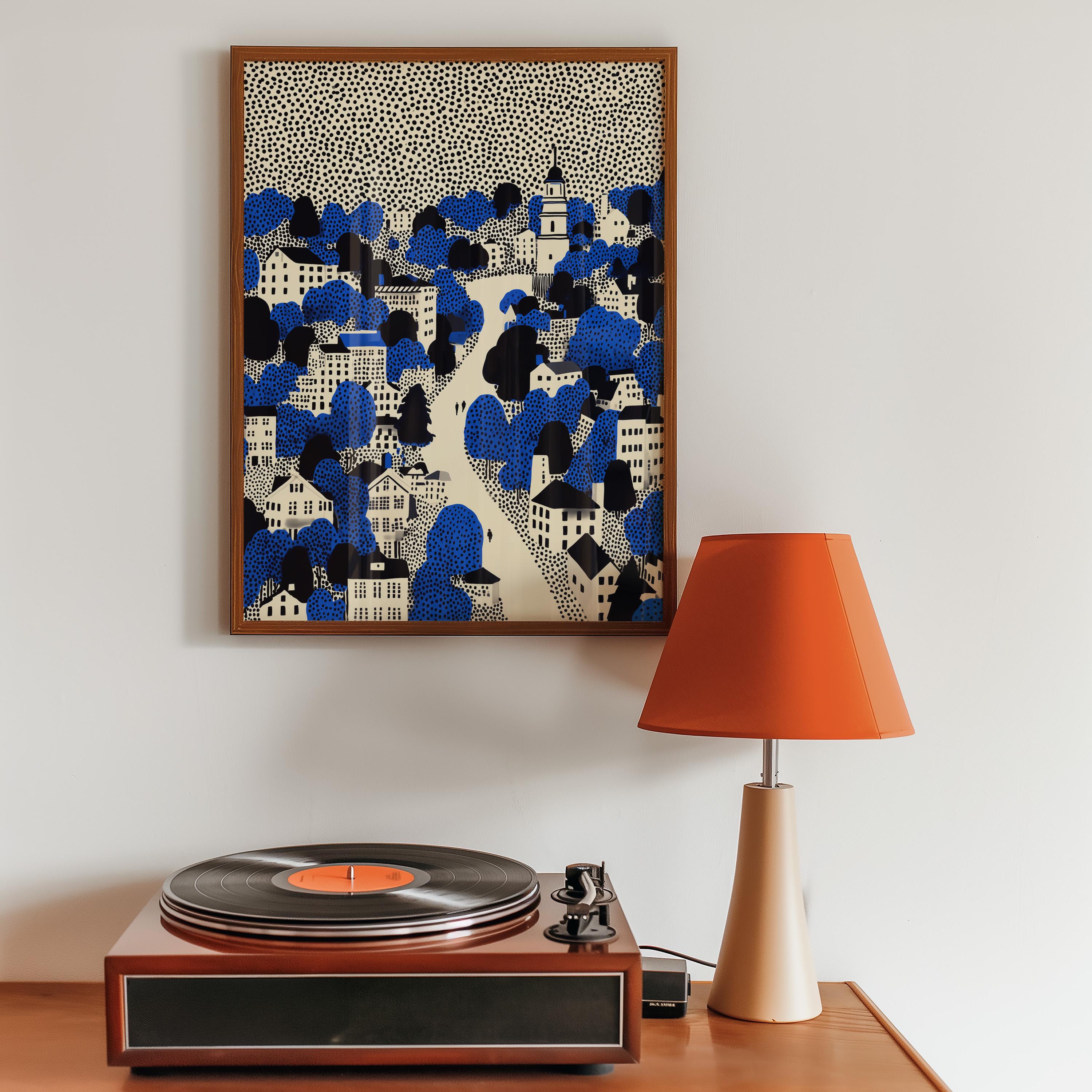Boston Massachusetts Wall Art Print, Pop Art Modern Poster Travel Gift Canvas