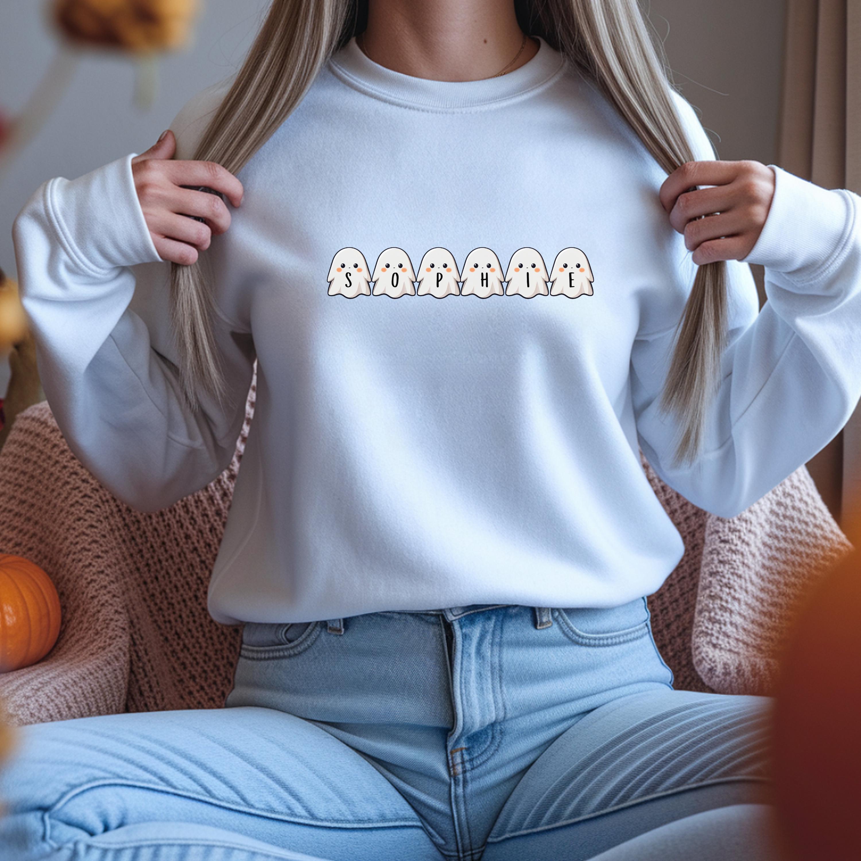 Custom Halloween Sweatshirt: Kawaii Halloween Personalized Pullover
