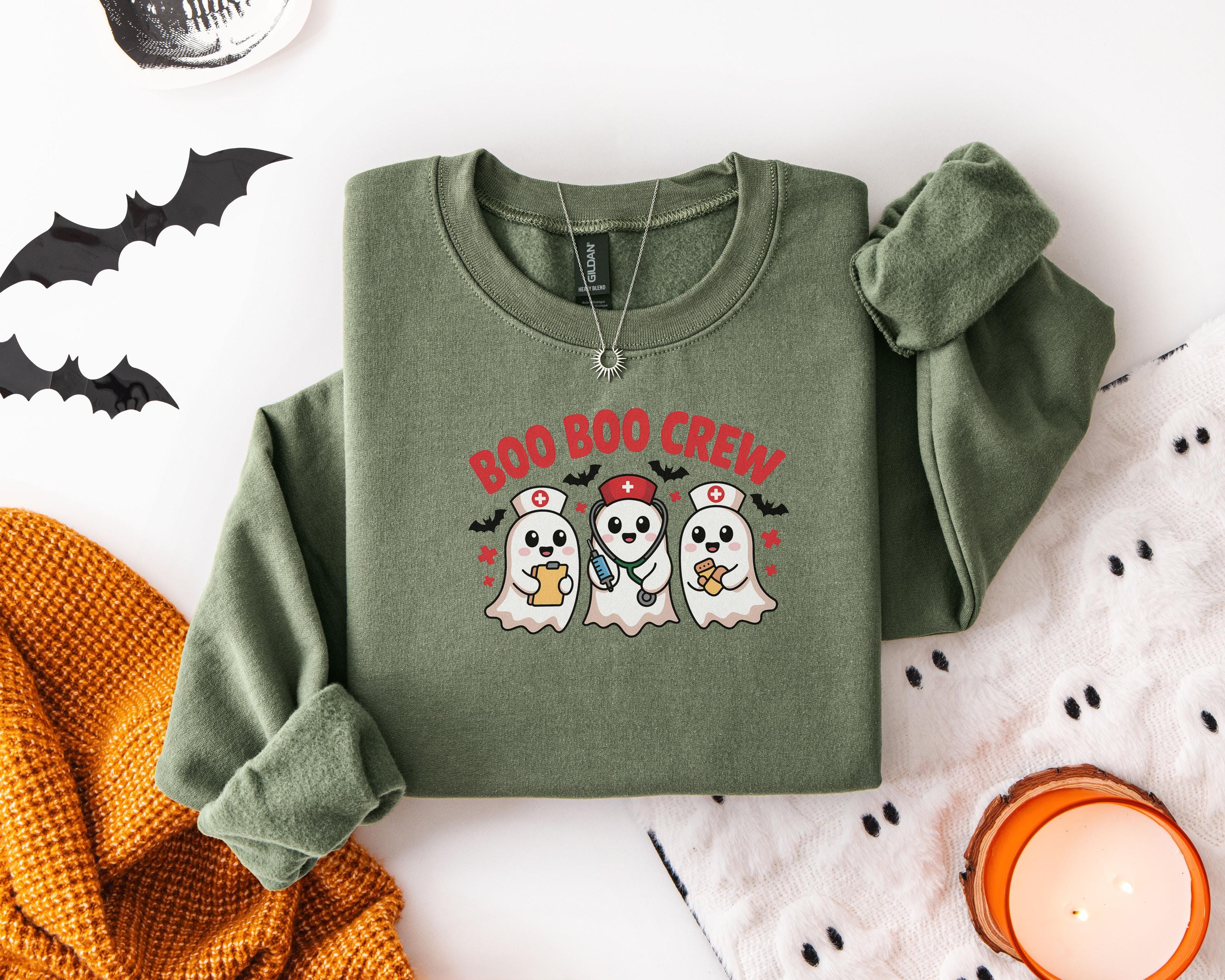 Boo Boo Crew Nurse Halloween Sweatshirt: Spooky Season Medical Shirt