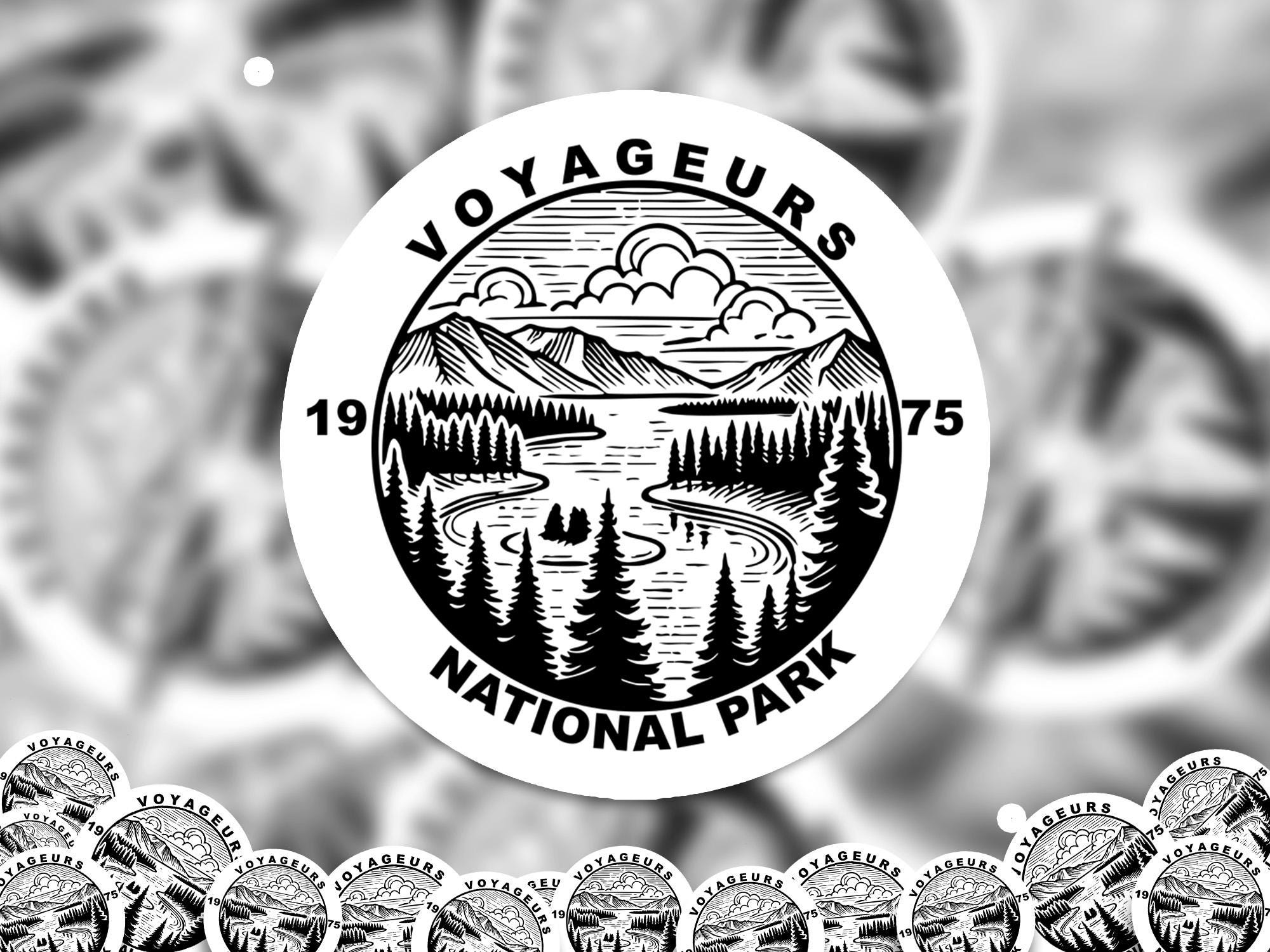 Voyageurs National Park Sticker, Kiss-Cut Vinyl, Waterproof USA Decal Badge Collection