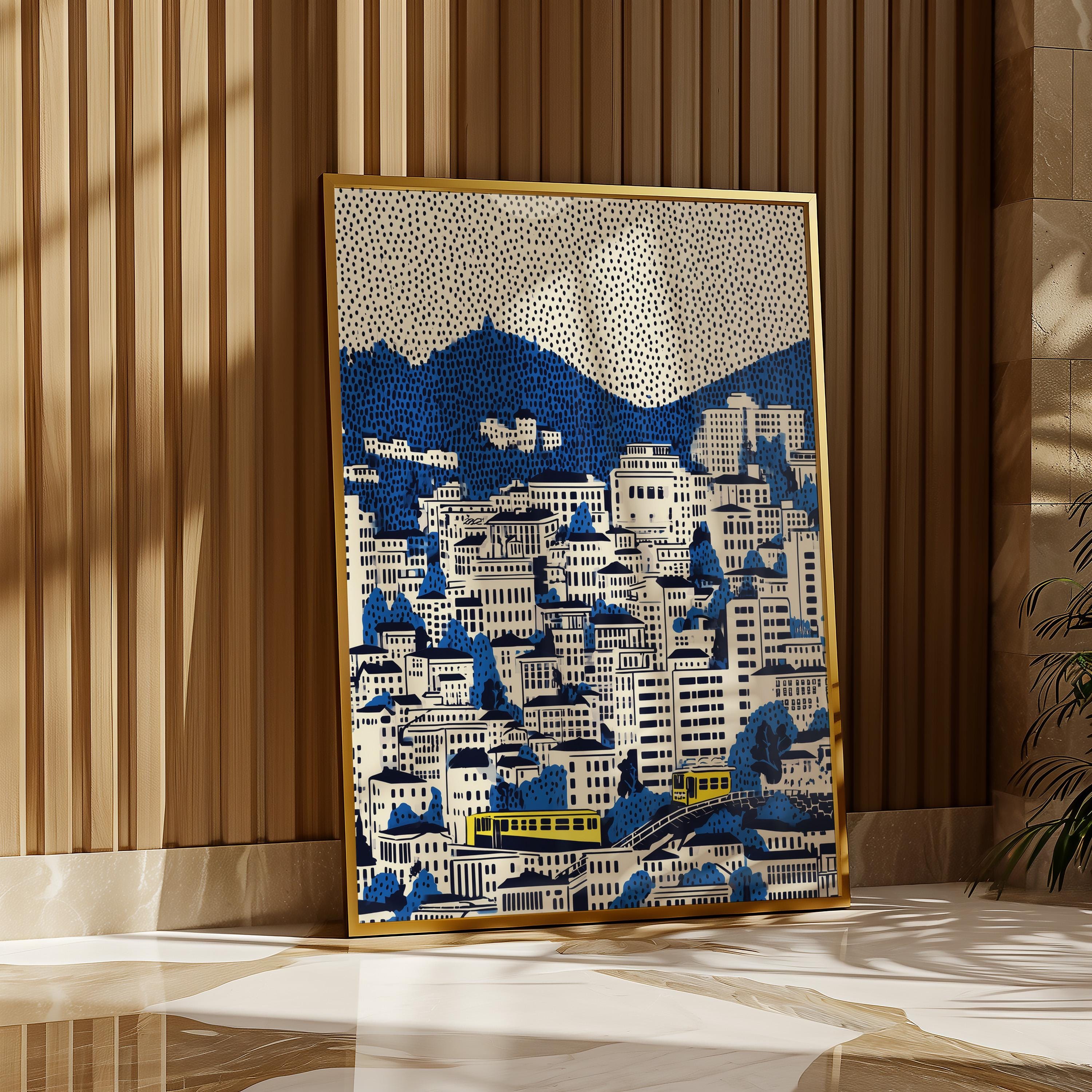 Wellington New Zealand Wall Art Print, Pop Art Modern Poster Travel gift