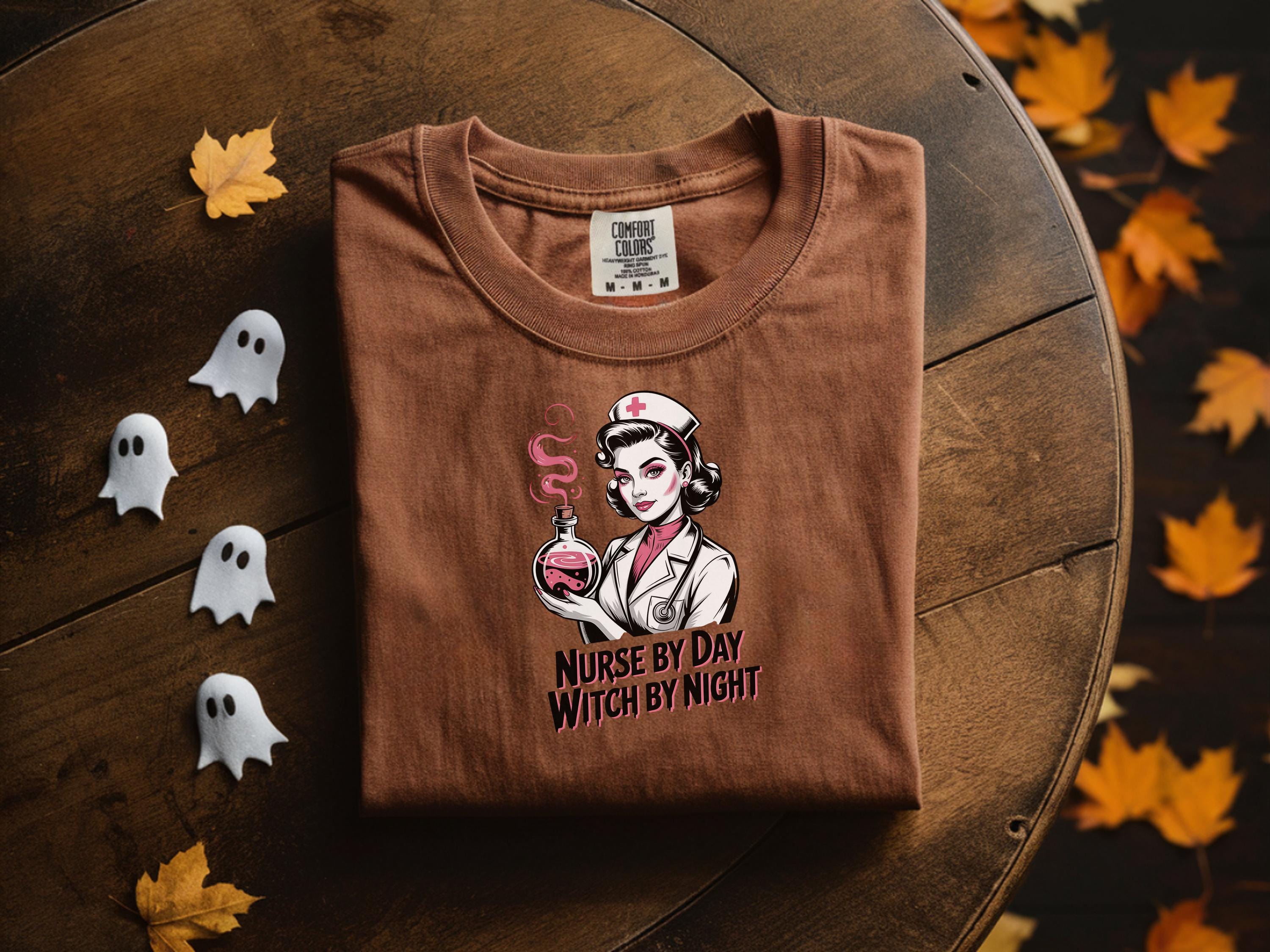 Spooky Ghost Nurse Halloween Sweatshirt: Nurse Costume Gift