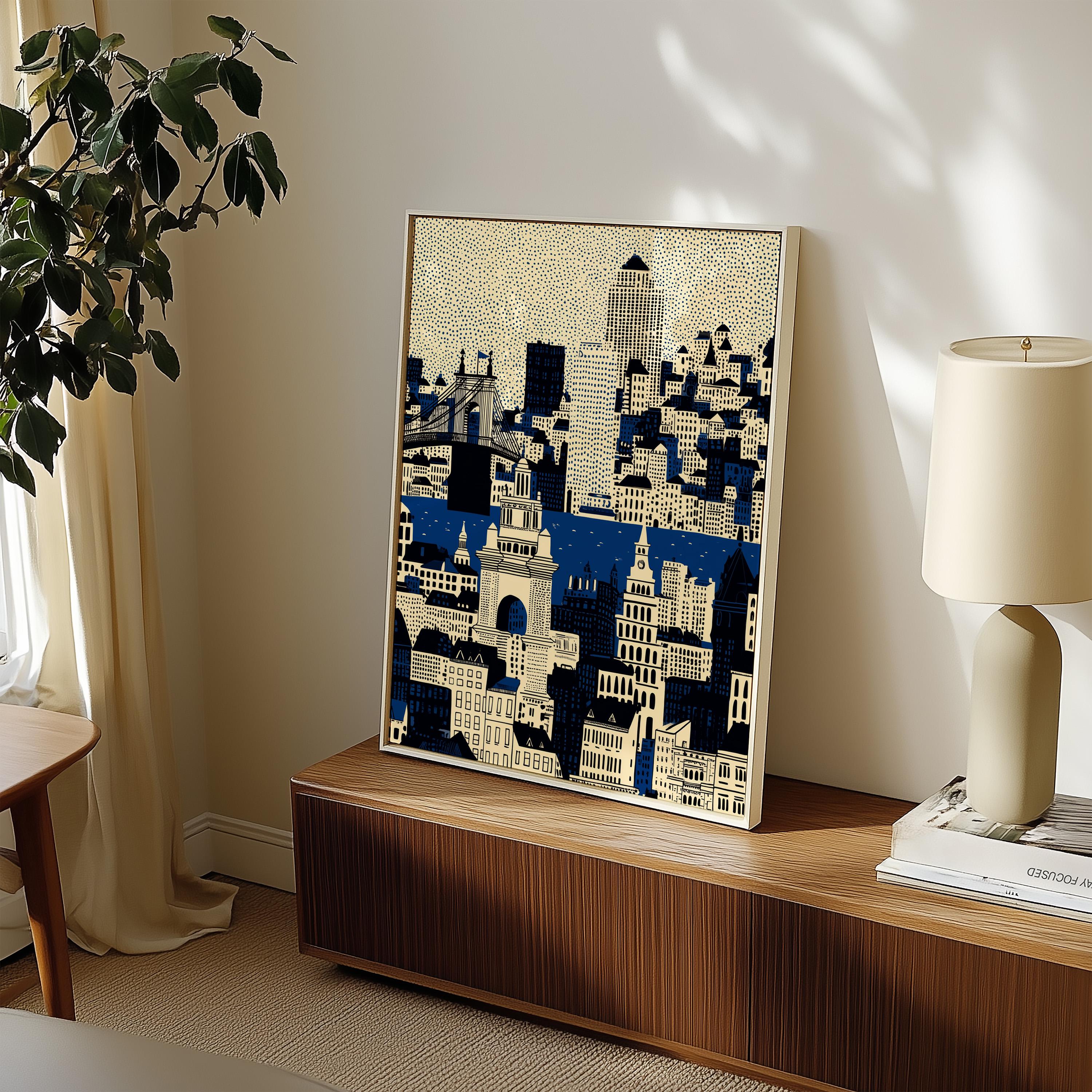 Cincinnati Ohio Wall Art Print, Pop Art Modern Poster Travel gift
