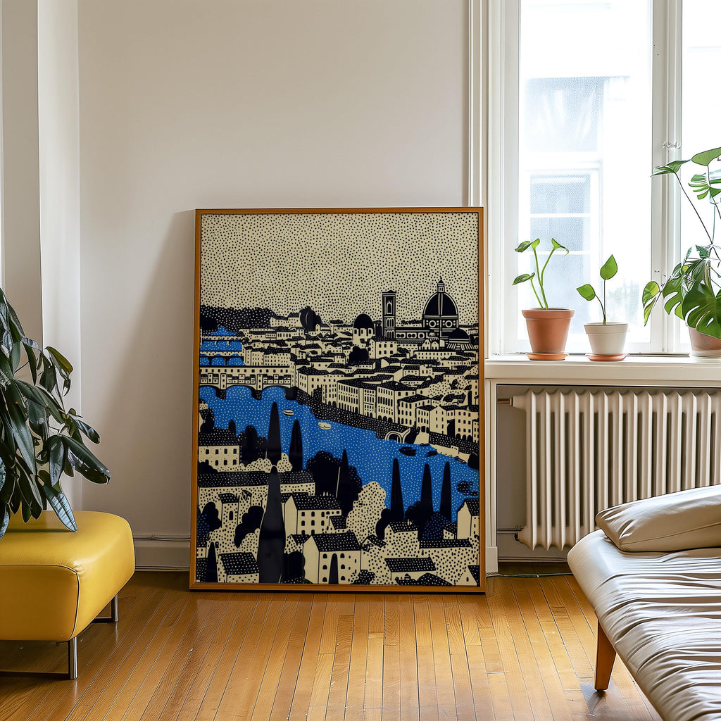 Florence Italy Wall Art Print, Pop Art Modern Poster Travel gif