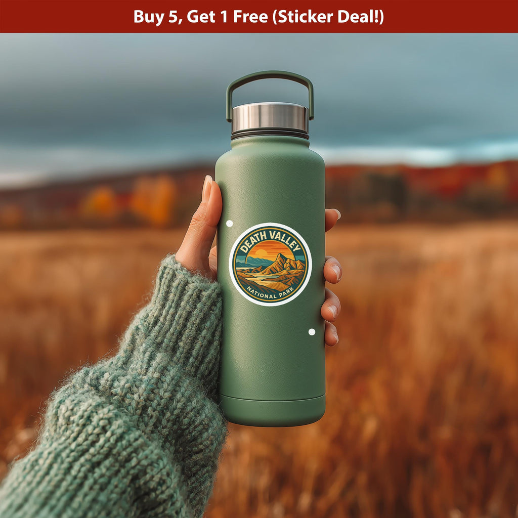 Death Valley National Park Sticker, Retro Vinyl Waterproof Decal, Vintage USA Travel Collection