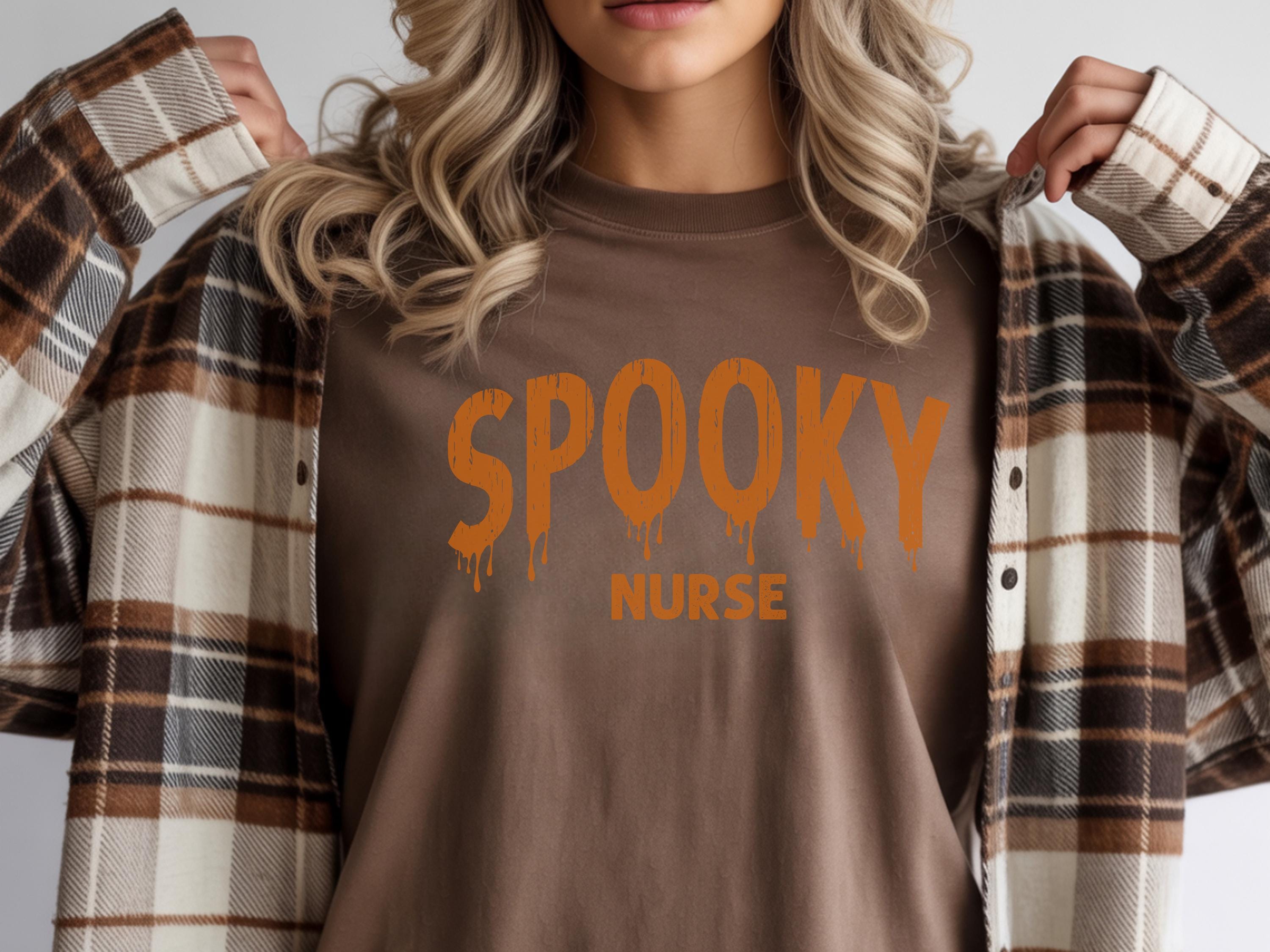Spooky Ghost Nurse Sweatshirt: Halloween Boo Crew, Medical Gift