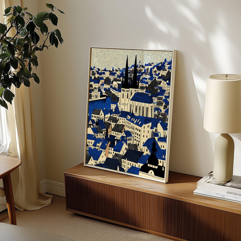 Prague Czech Republic Wall Art Print, Pop Art Large Size Poster Travel Gift Canvas