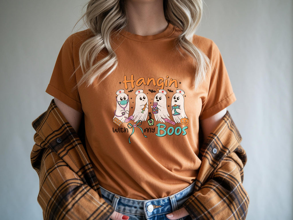 Hangin with my Boos Nurse Halloween Shirt, Sweatshirt GIft idea for Nurse RN Health care workers