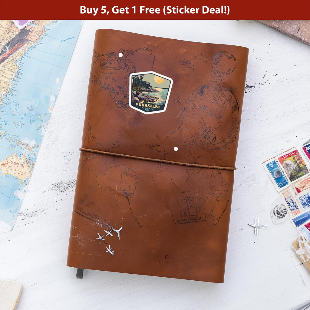 Pukaskwa National Park Sticker, Vinyl Canada Ontario, Retro Water Bottle Decal Hiking