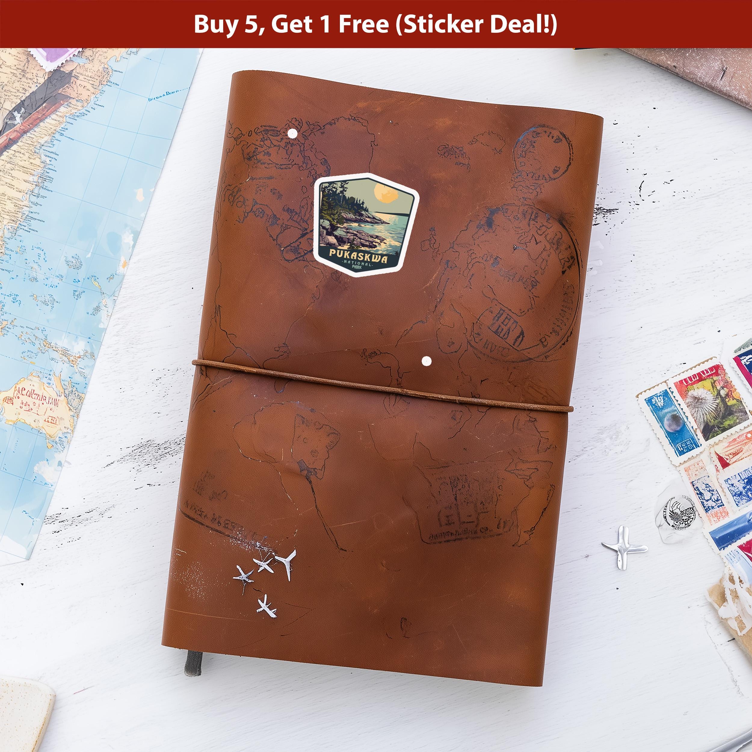 Pukaskwa National Park Sticker, Vinyl Canada Ontario, Retro Water Bottle Decal Hiking