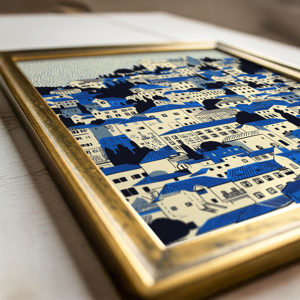 Dubrovnik Croatia Wall Art Print, Poster, Pop Art Modern Travel gift