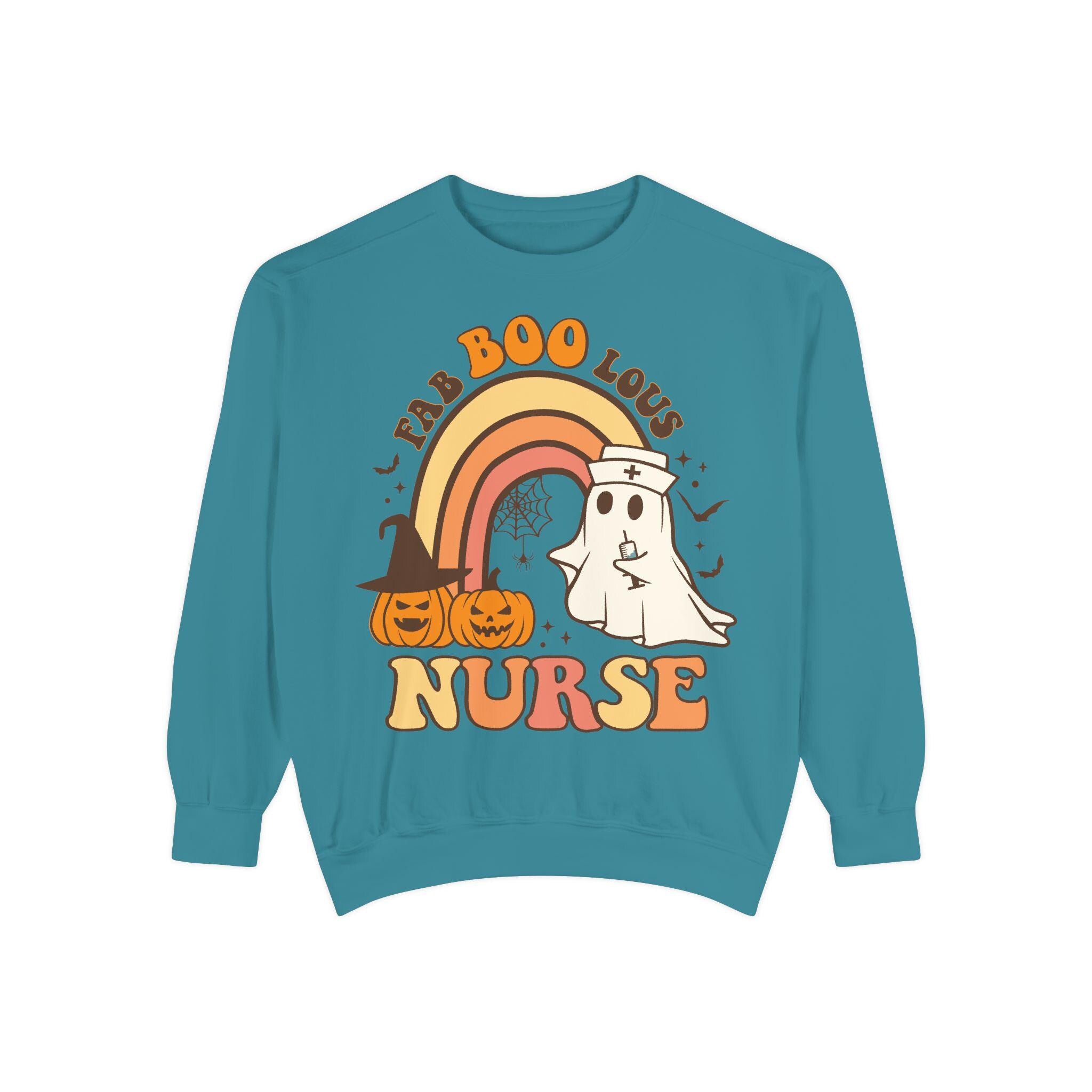 Faboolous Nurse Halloween Sweatshirt, Spooky RN Fall Top Cozy Autumn Pullover, Cute Retro Gift for Nurse