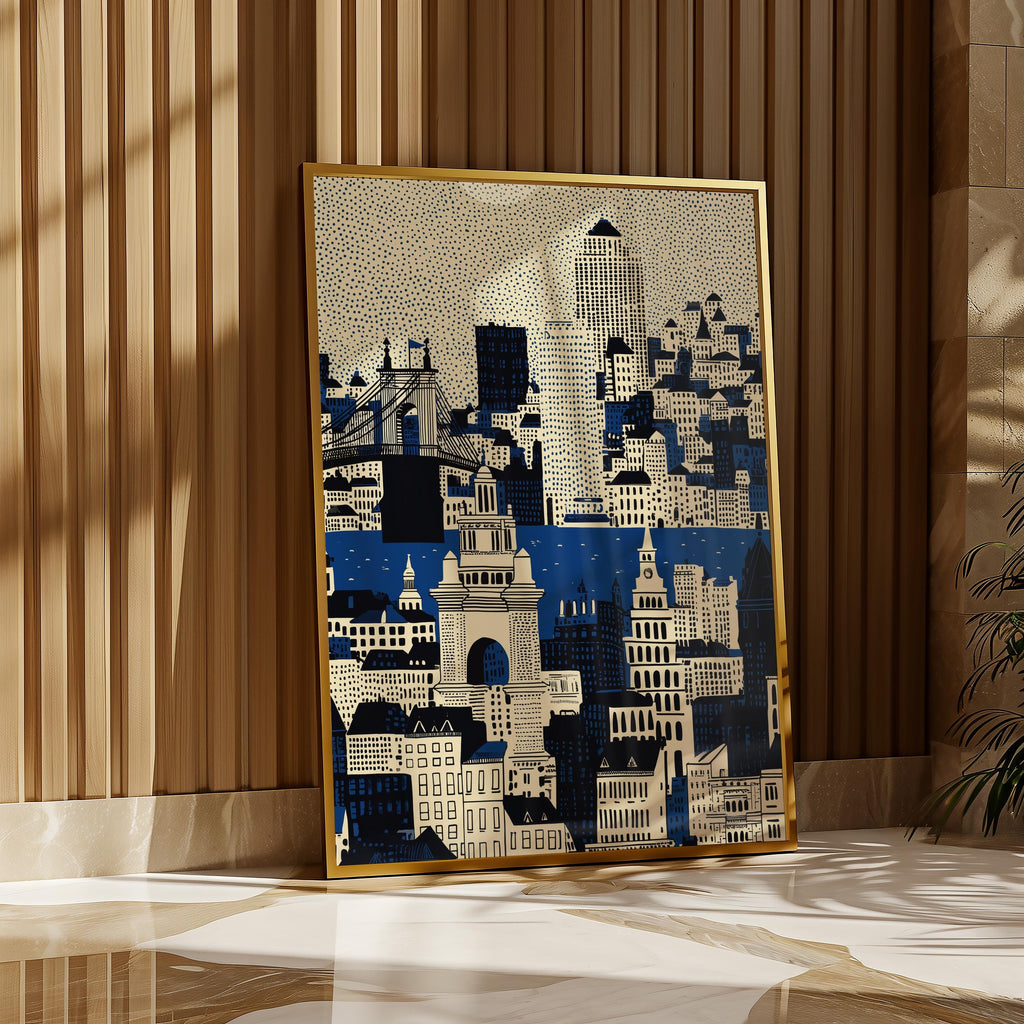 Cincinnati Ohio Wall Art Print, Pop Art Modern Poster Travel gift