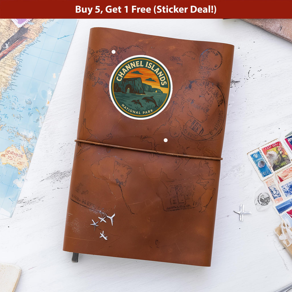 Channel Islands National Park Sticker, Retro Vinyl Waterproof Decal, Vintage USA Travel Collection