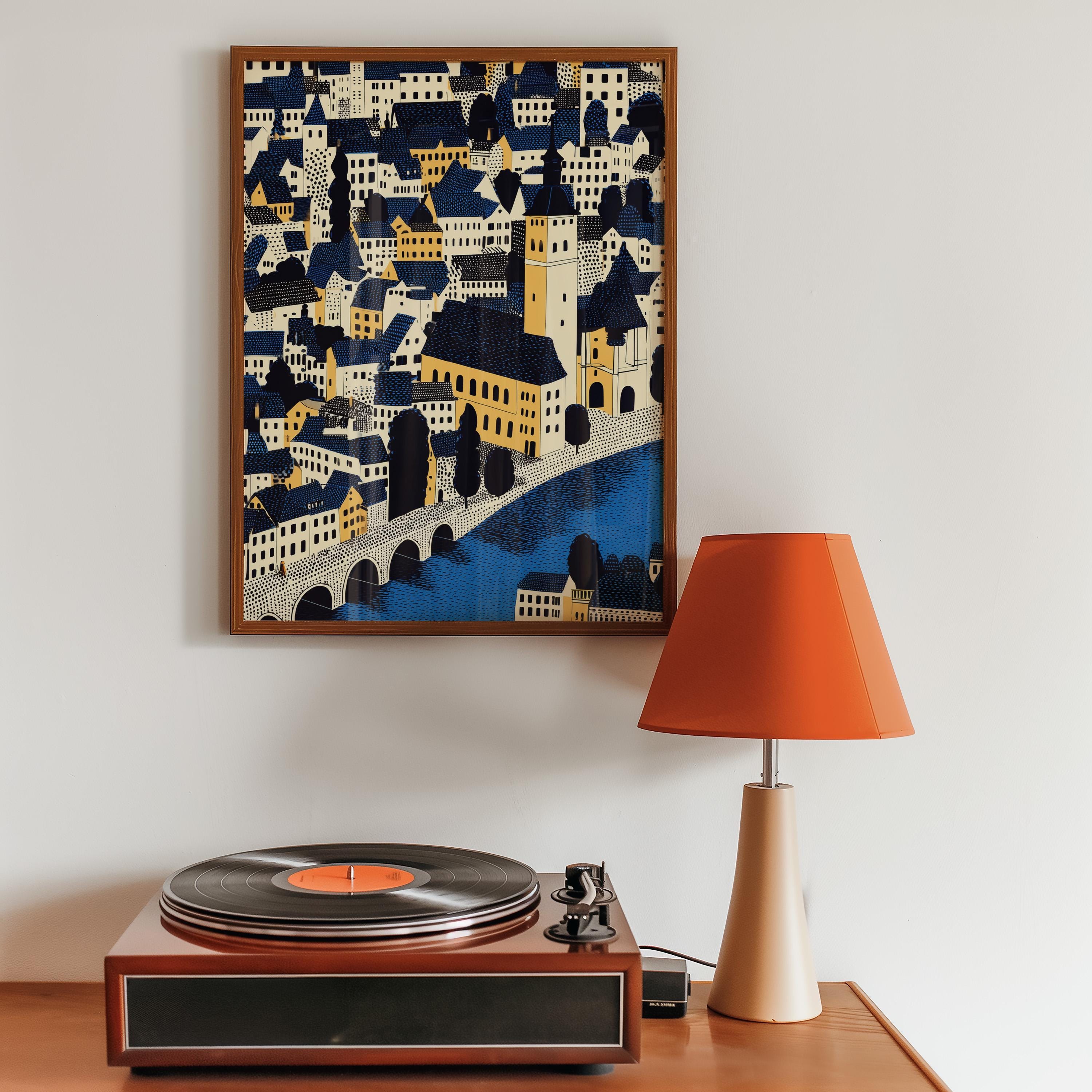 Heidelberg Germany Wall Art Print, Pop Art Modern Poster Travel Gift Canvas