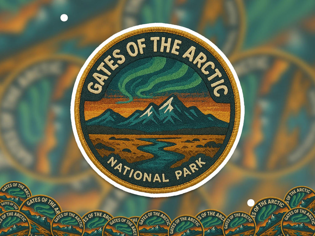 Gates of Arctic National Park Sticker, Retro Vinyl Waterproof Decal, Vintage USA Travel Collection
