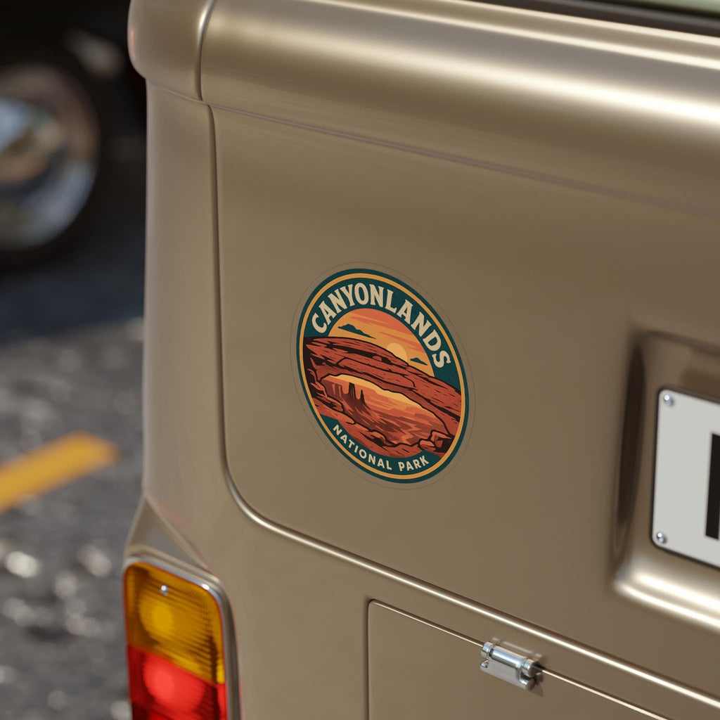 Canyonlands National Park Car Sticker, Retro Vinyl Decal Bumper Sticker, Vintage Waterproof Camping