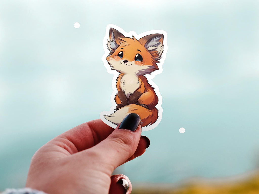 Kawaii Foxy Sticker: Waterproof Vinyl Decal for Laptop & Tumbler