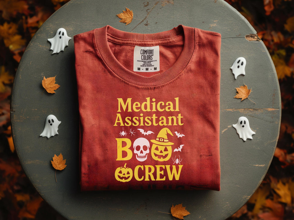 medical Assistant Boo Boo Crew, Holloween Shirt, Spooky Sweatshirt, Gift for Nurse, healthcare worker, Cozy Fall vibe