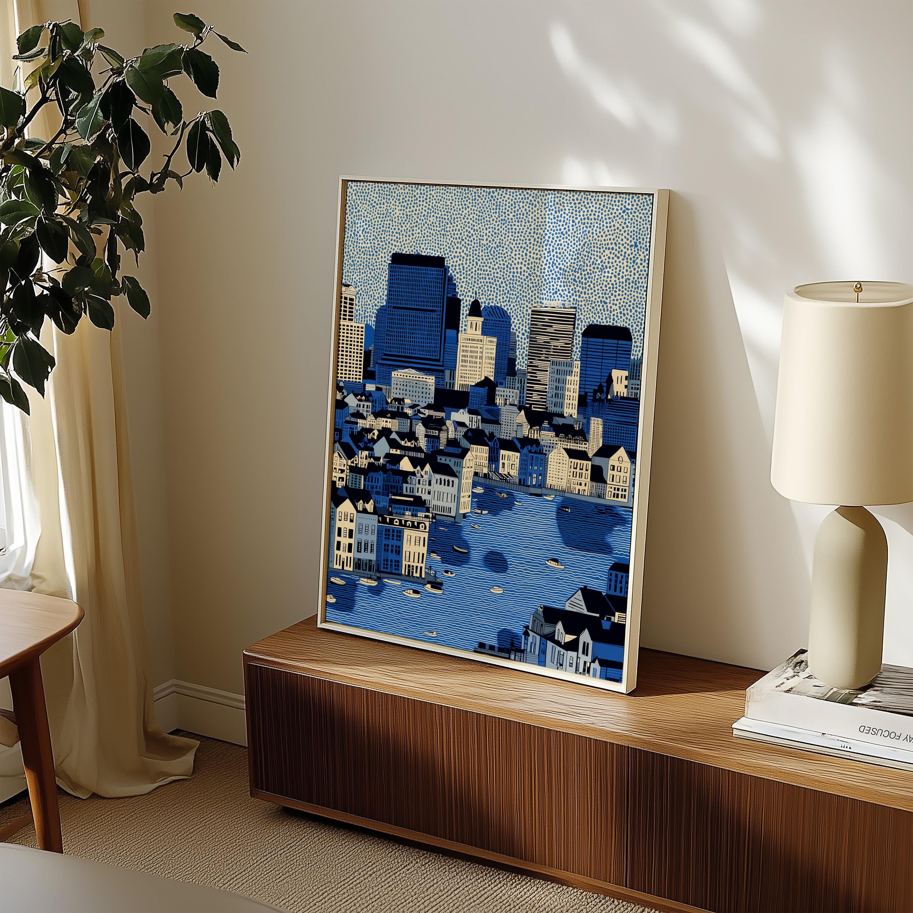 Baltimore Maryland Print, Pop Art Modern Wall Art Poster Travel gift