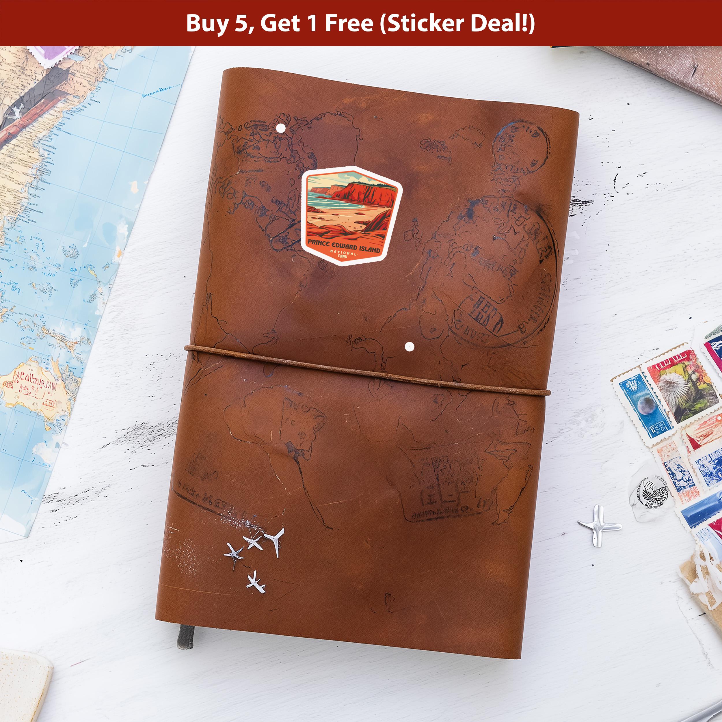 Prince Edward Island National Park Sticker, Vinyl Canada, Retro Water Bottle Decal Hiking