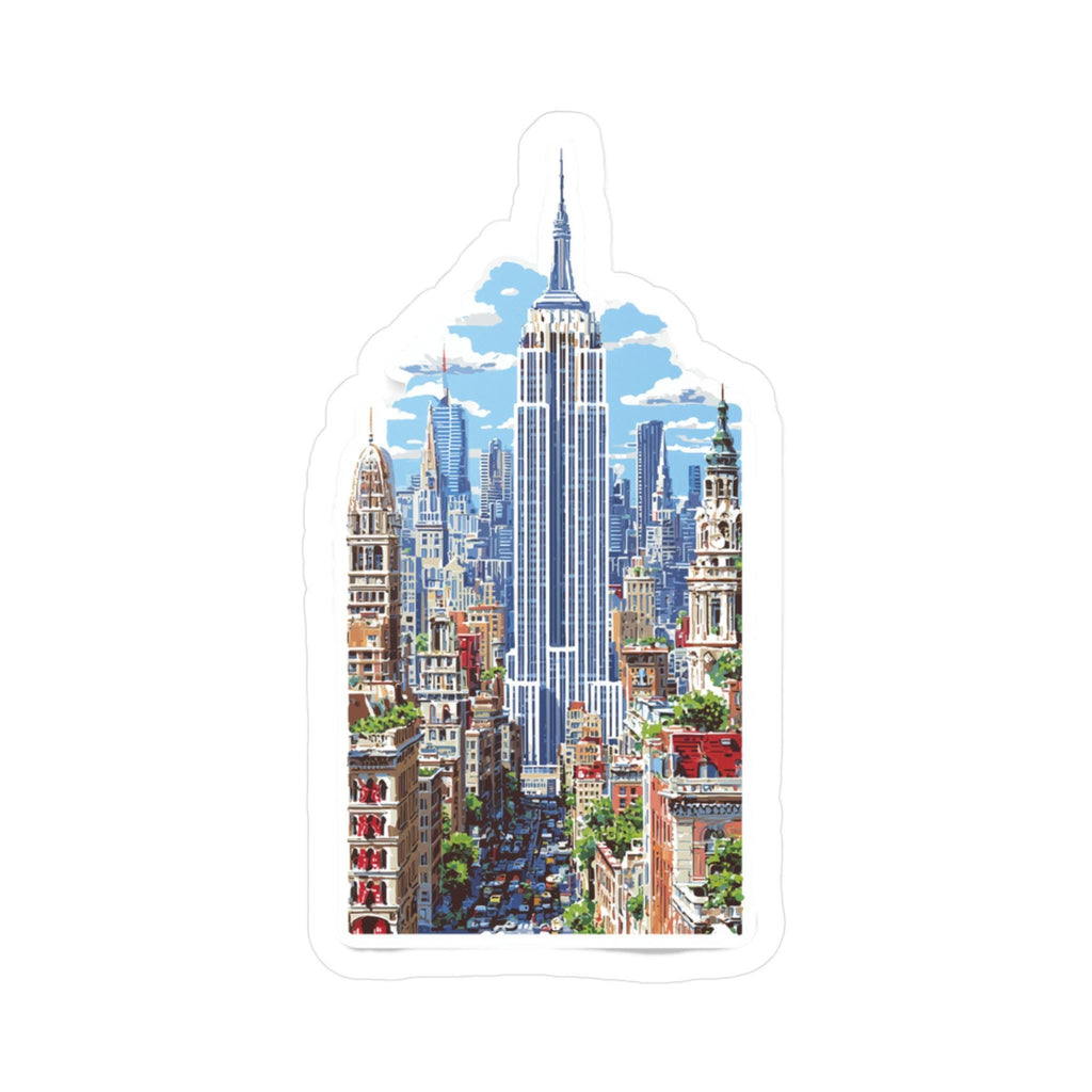 New York City Sticker: Empire State Building, Waterproof Vinyl Decal