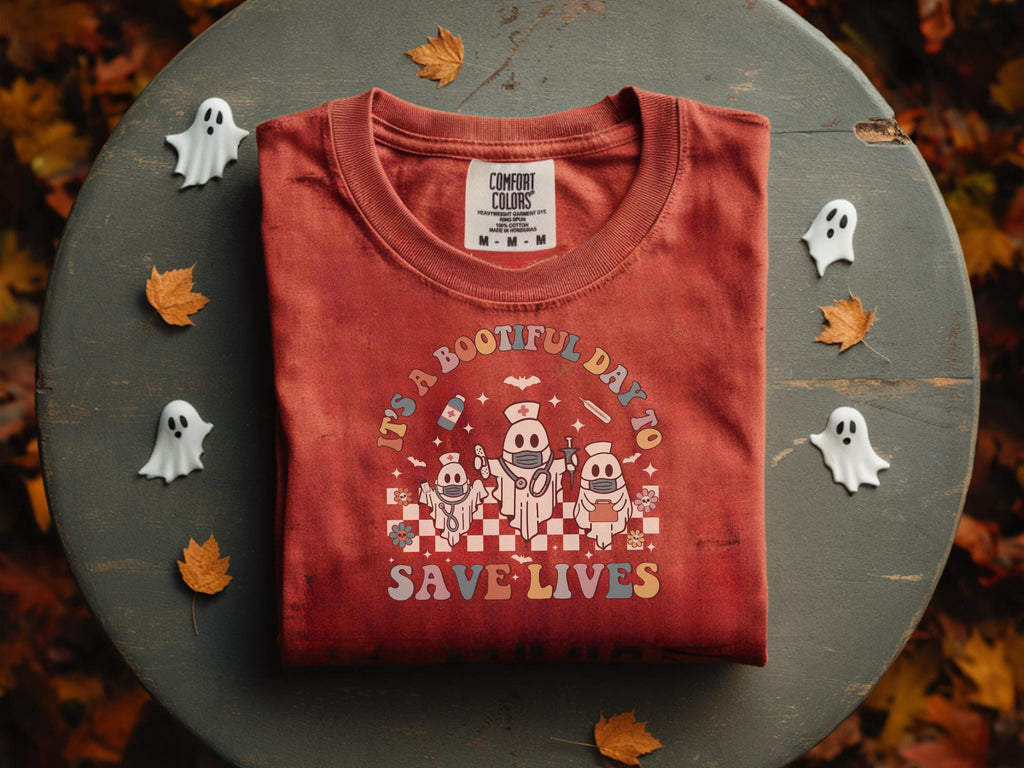 Spooky Season Nurse Shirt: Halloween Boo Crew - CNA, LPN Gift