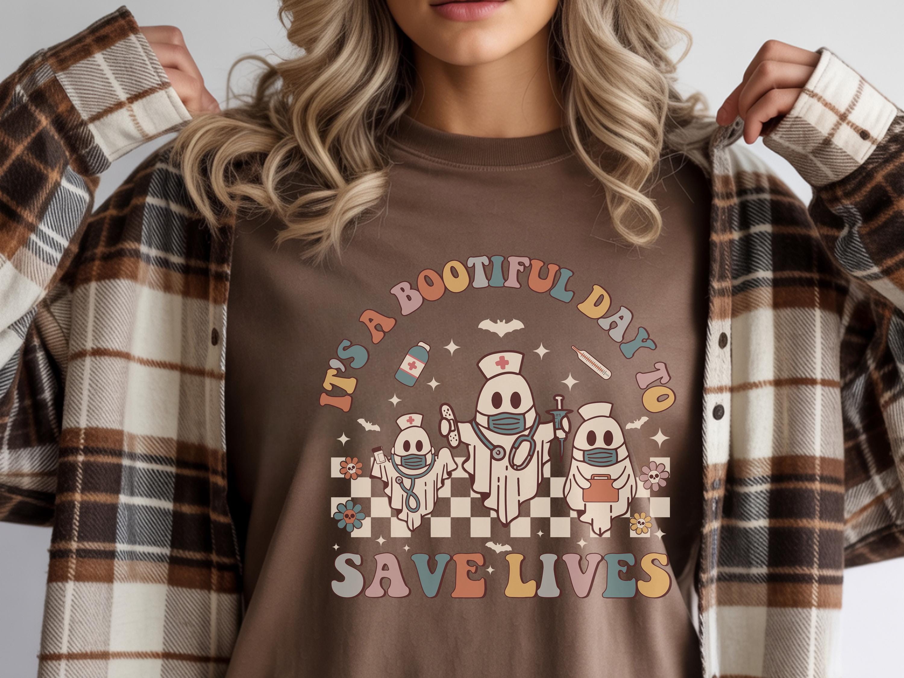 Spooky Season Nurse Shirt: Halloween Boo Crew - CNA, LPN Gift