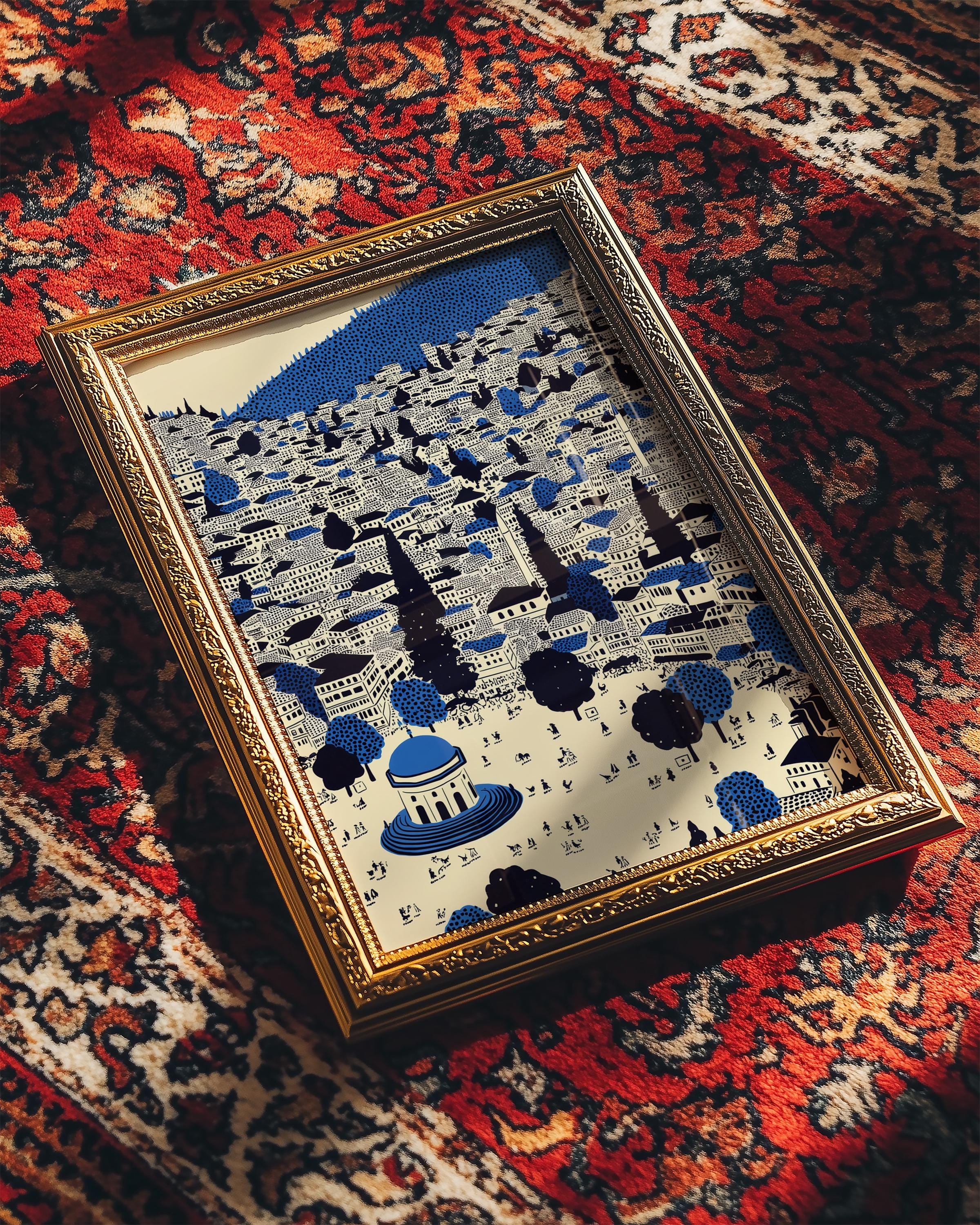 Sarajevo Wall Art Print, Pop Art Modern Poster Bosnia Travel Gift Canvas