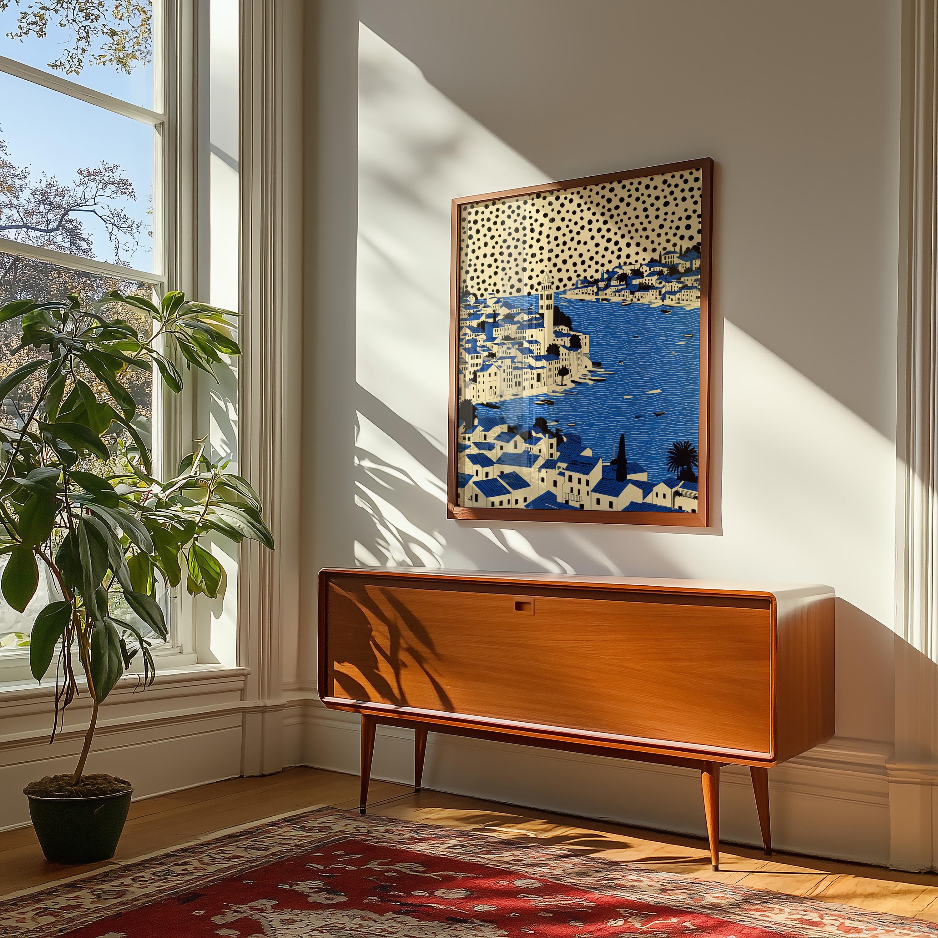 Split Croatia Wall Art Print, Pop Art Modern Large Size Poster Travel Gift Canvas