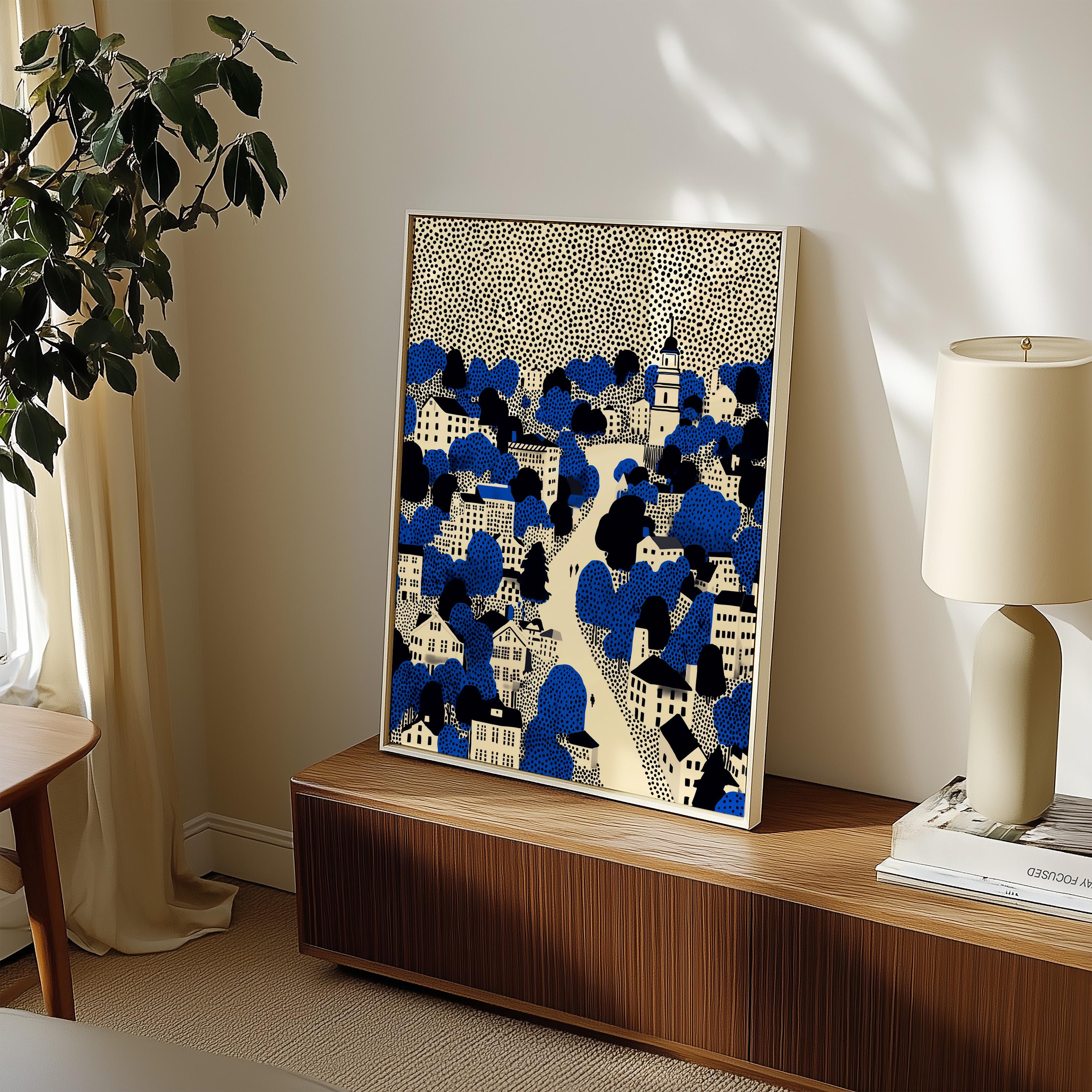 Boston Massachusetts Wall Art Print, Pop Art Modern Poster Travel Gift Canvas