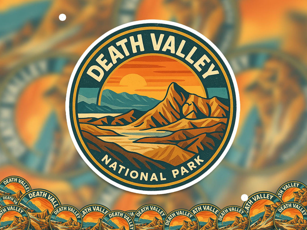 Death Valley National Park Sticker, Retro Vinyl Waterproof Decal, Vintage USA Travel Collection