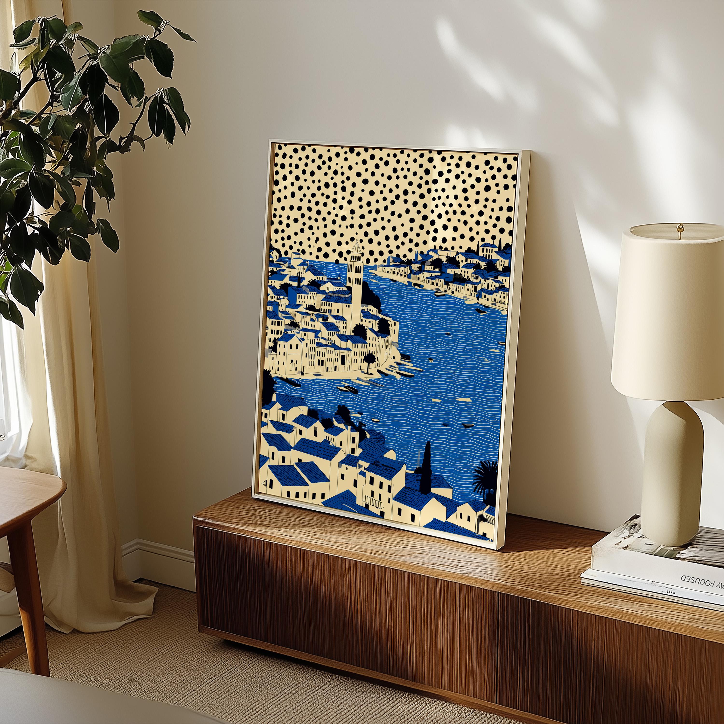 Split Croatia Wall Art Print, Pop Art Modern Large Size Poster Travel Gift Canvas
