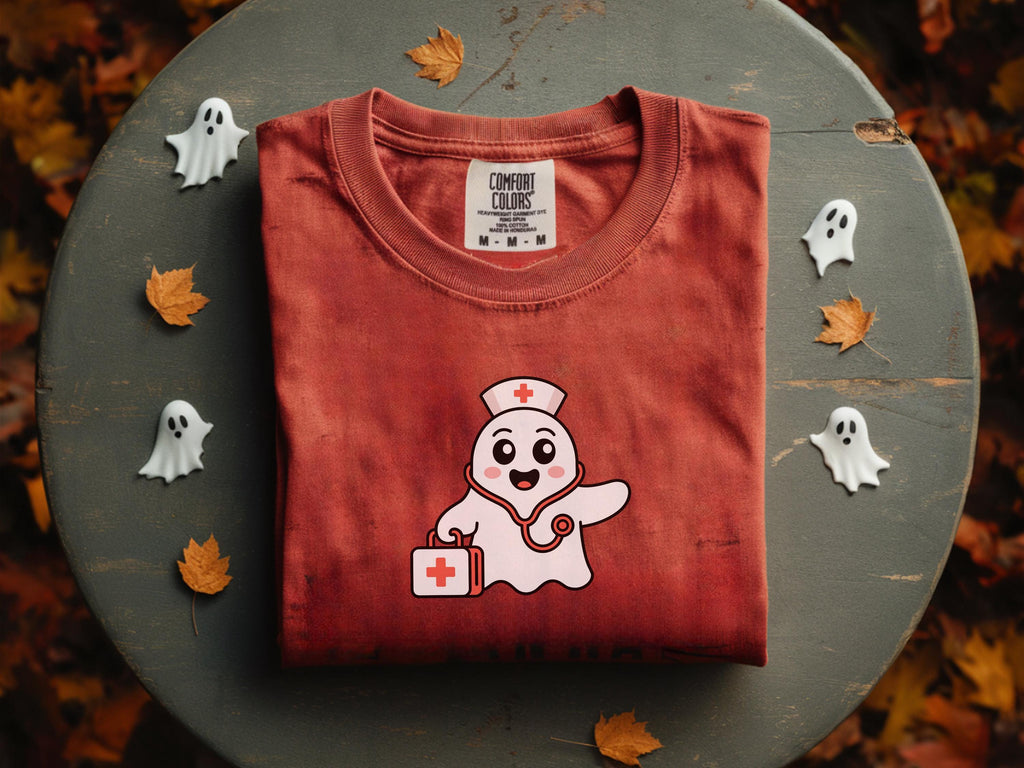 Halloween Nurse Ghost Shirt, Spooky Medical Ghost Tee, Cute RN Halloween Sweatshirt, Nurse Costume Shirt, Fall Nurse Gift, Ghost Doctor Top