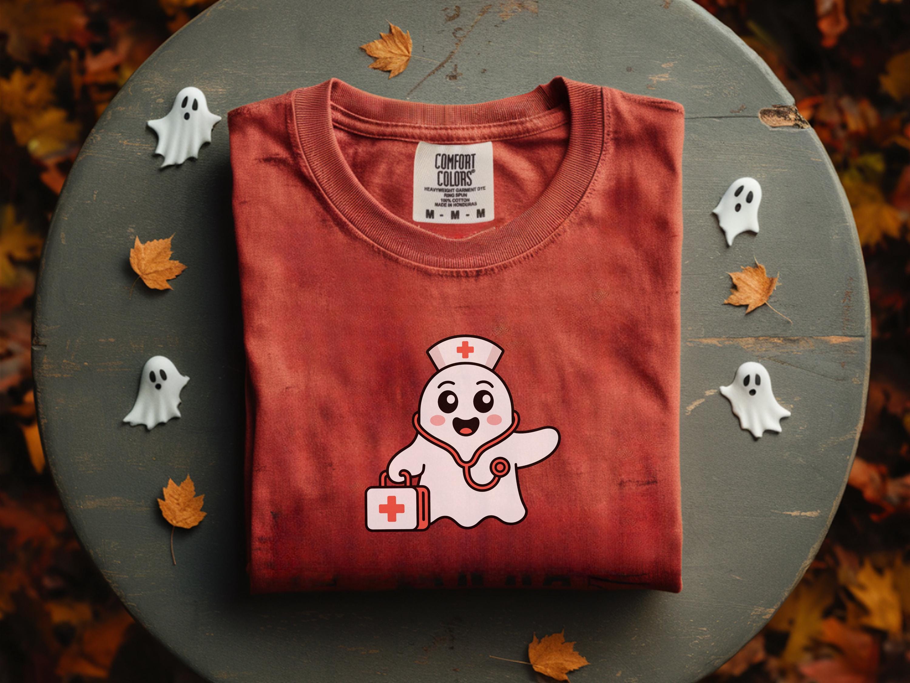 Halloween Nurse Ghost Shirt, Spooky Medical Ghost Tee, Cute RN Halloween Sweatshirt, Nurse Costume Shirt, Fall Nurse Gift, Ghost Doctor Top