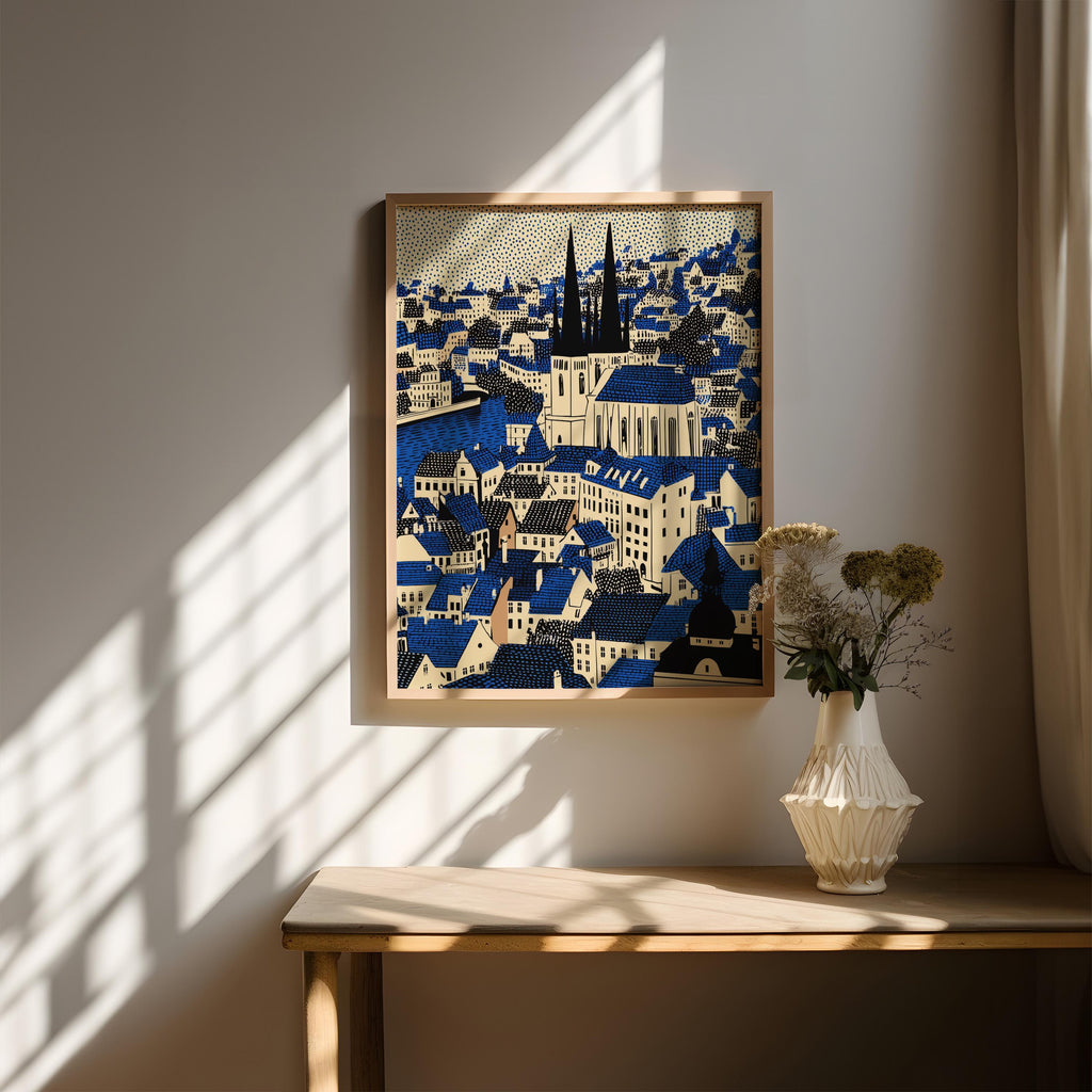 Prague Czech Republic Wall Art Print, Pop Art Large Size Poster Travel Gift Canvas
