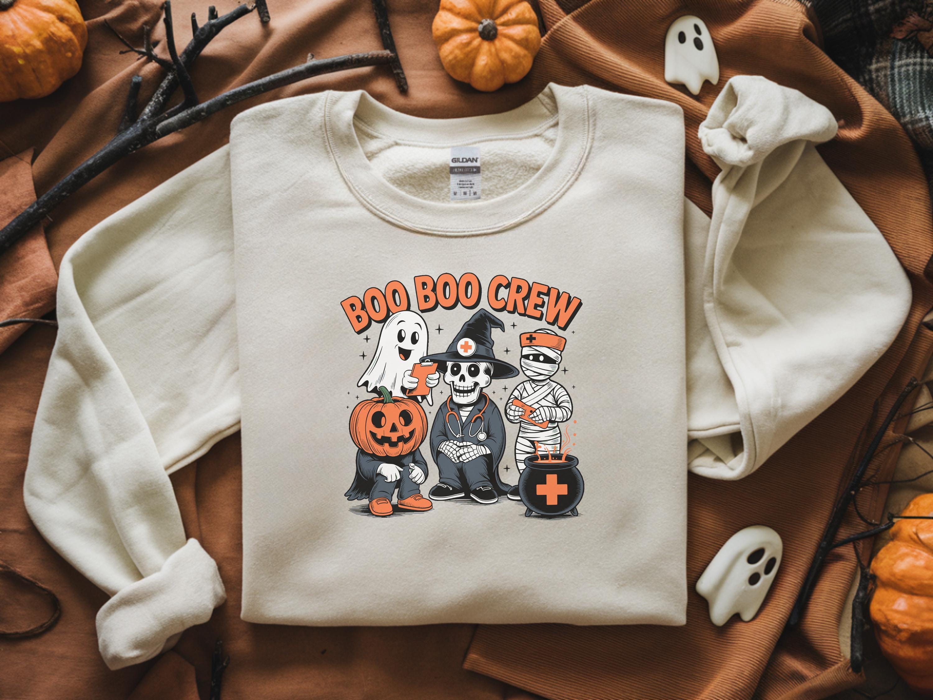 Boo Boo Crew Halloween Sweatshirt: Spooky Nurse Gift