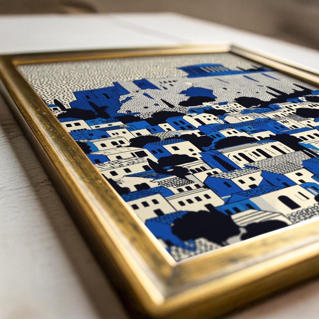 Athens Acropolis Wall Art Print, Pop Art Modern Poster, Greece Travel gift Greek