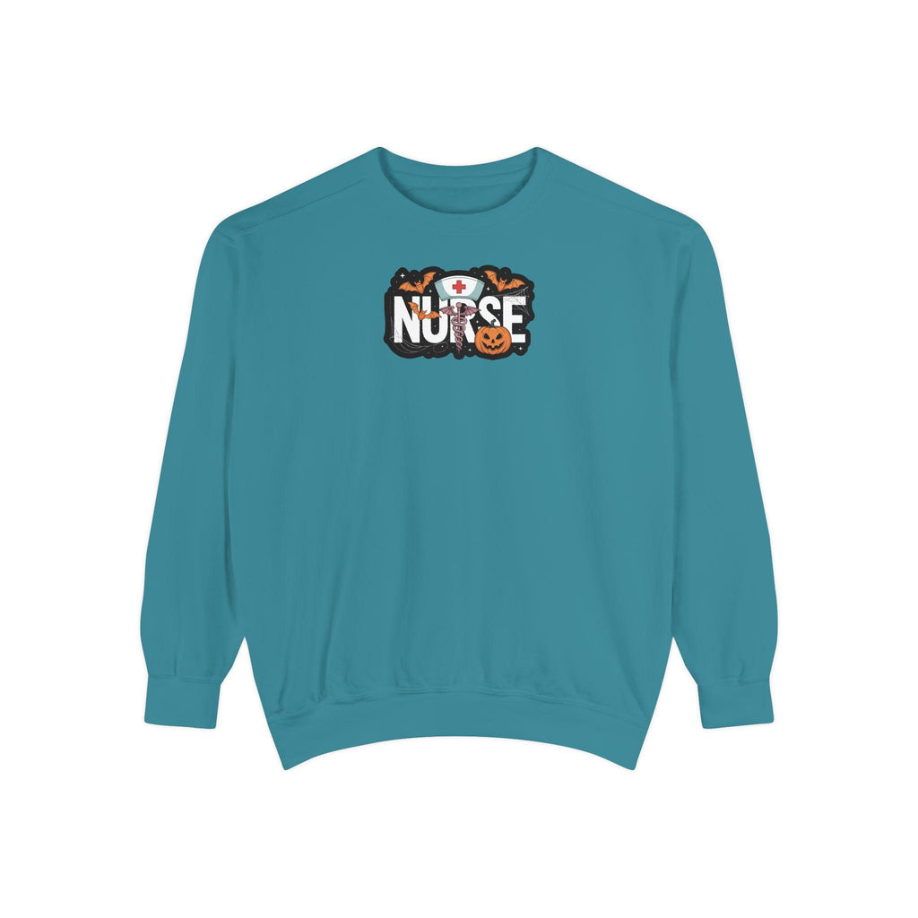 Halloween Nurse Sweatshirt, Spooky RN Fall Top Cozy Autumn Pullover, Cute Retro Gift for Nurse