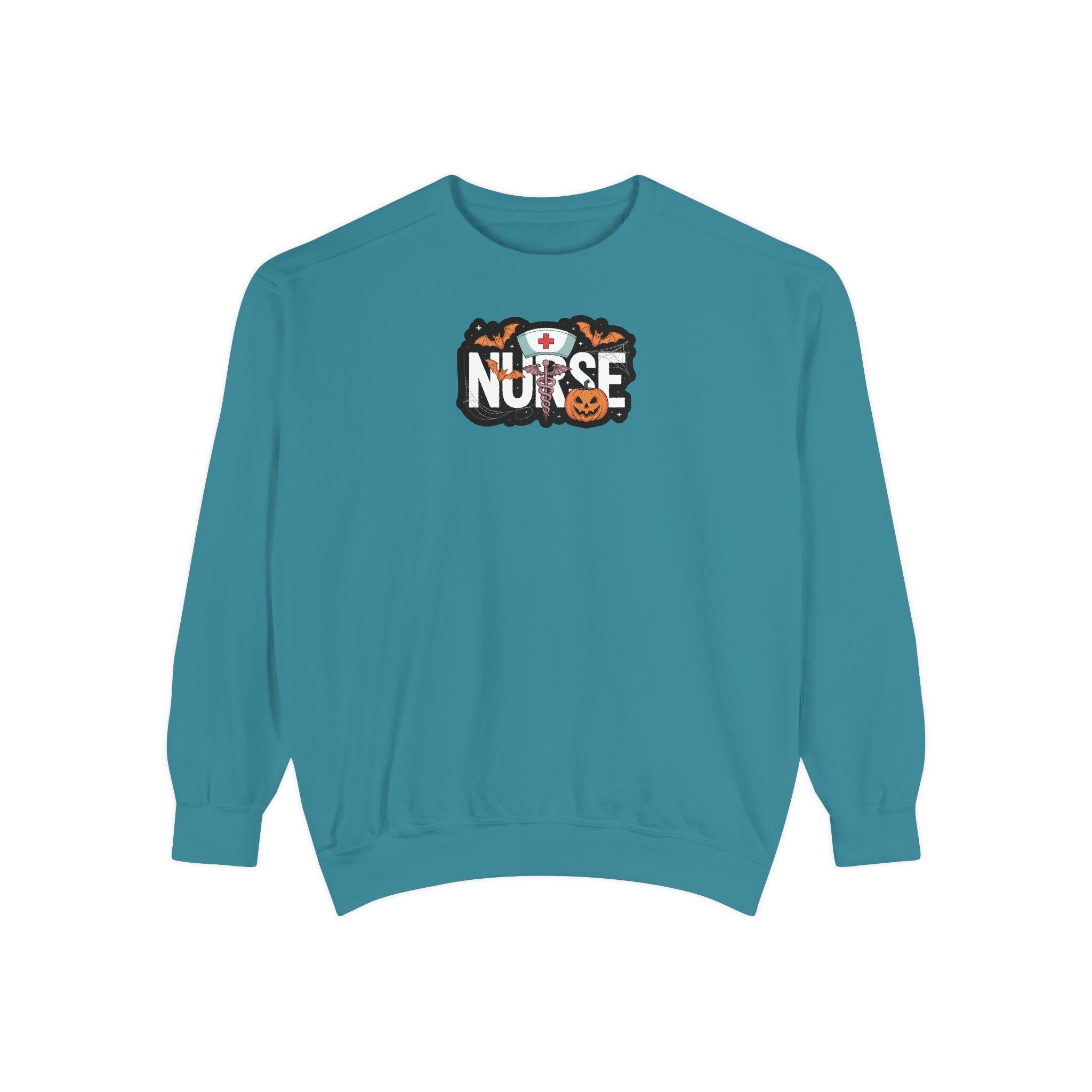Halloween Nurse Sweatshirt, Spooky RN Fall Top Cozy Autumn Pullover, Cute Retro Gift for Nurse